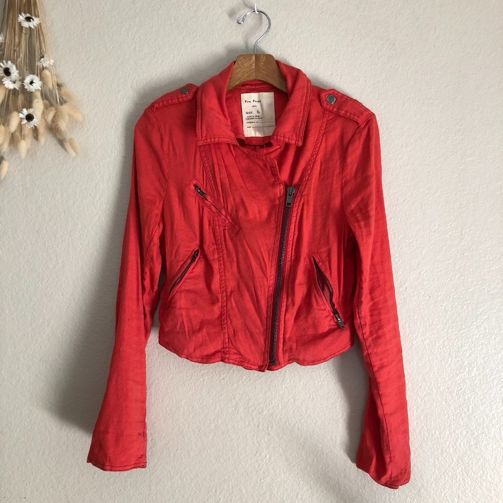 Free People Cropped Military Jacket